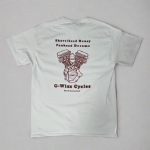 Load image into Gallery viewer, ***ON-SALE***'Shovelhead Money Panhead Dreams' White T-Shirt