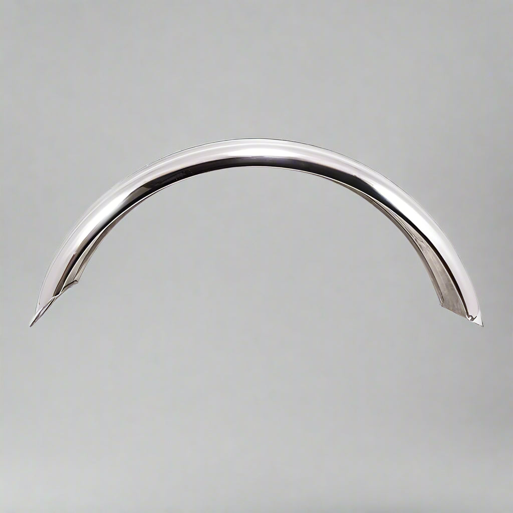 5" Polished Aluminium Ribbed Fender