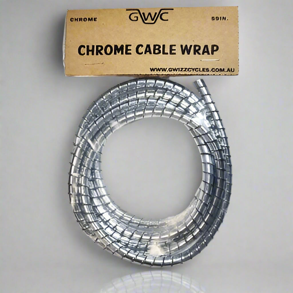 Chrome  Dress-Up Plastic Cable Wrap