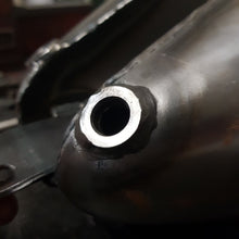 Load image into Gallery viewer, 1/4" NPT steel fuel bung welder into G-Wizz Cycles Jones tank
