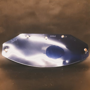NOS 1960's Paulson Flat Comp Helmet shield to suit half face and full face in blue colour