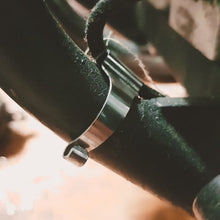Load image into Gallery viewer, 1" motorcycle frame clip mounted on a Harley Davidson frame
