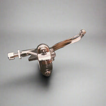 Load image into Gallery viewer, 7/8" Superior Chrome brake clutch lever showing mounting bracket made in Japan
