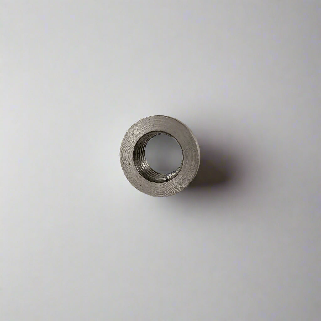 Top view of 1/4" NPT steel fuel or oil bung