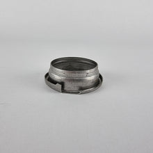 Load image into Gallery viewer, Underneath side view of steel 2.5" weld in fabrication fuel tank or oil filler
