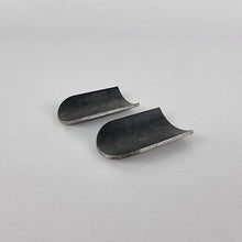 Load image into Gallery viewer, Underside view of Steel fuel tank mounting fabrication tabs
