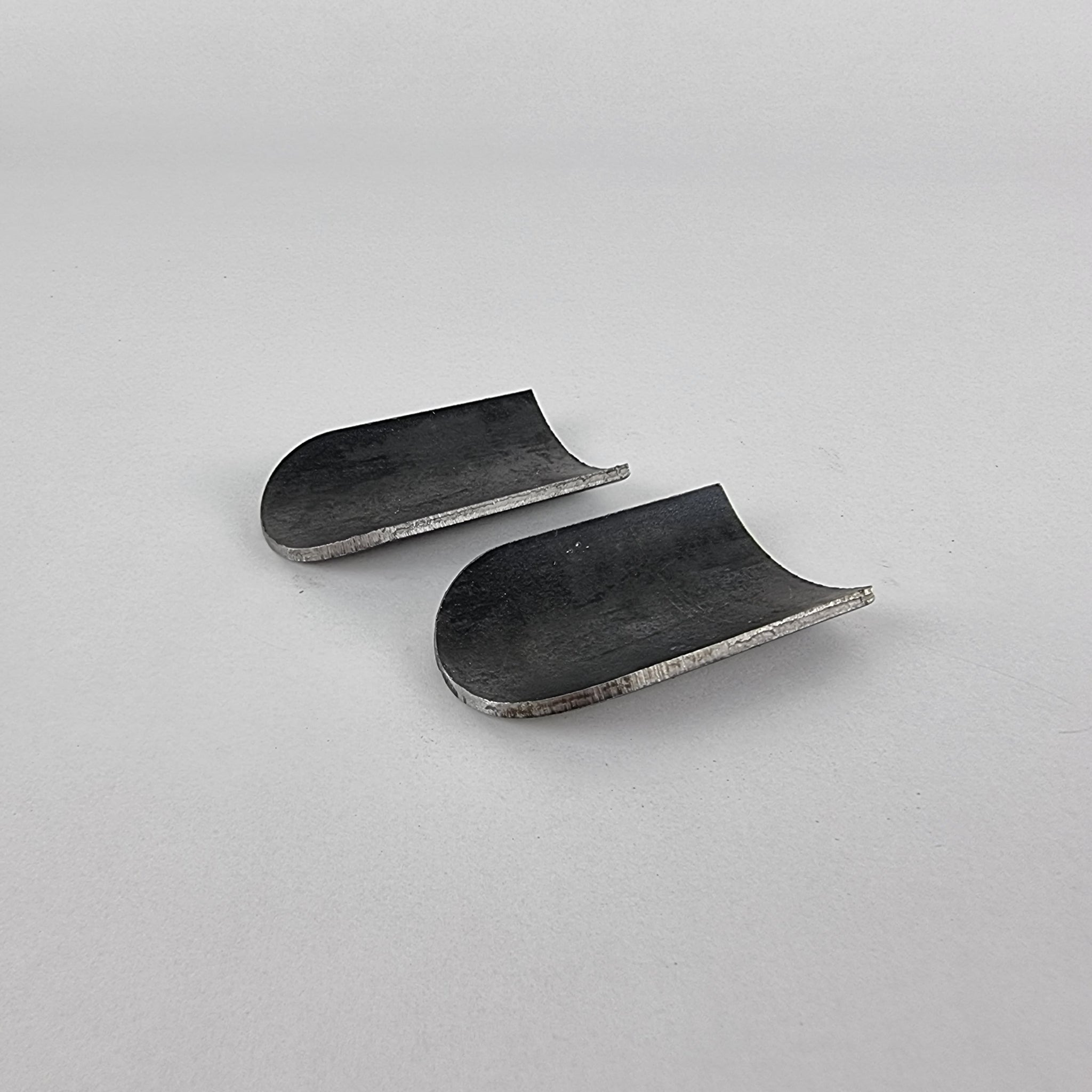 Underside view of Steel fuel tank mounting fabrication tabs