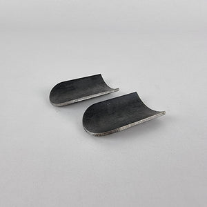Underside view of Steel fuel tank mounting fabrication tabs