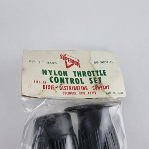 NOS Superior 1" Soft rubber motorcycle throttle control set packaging detail