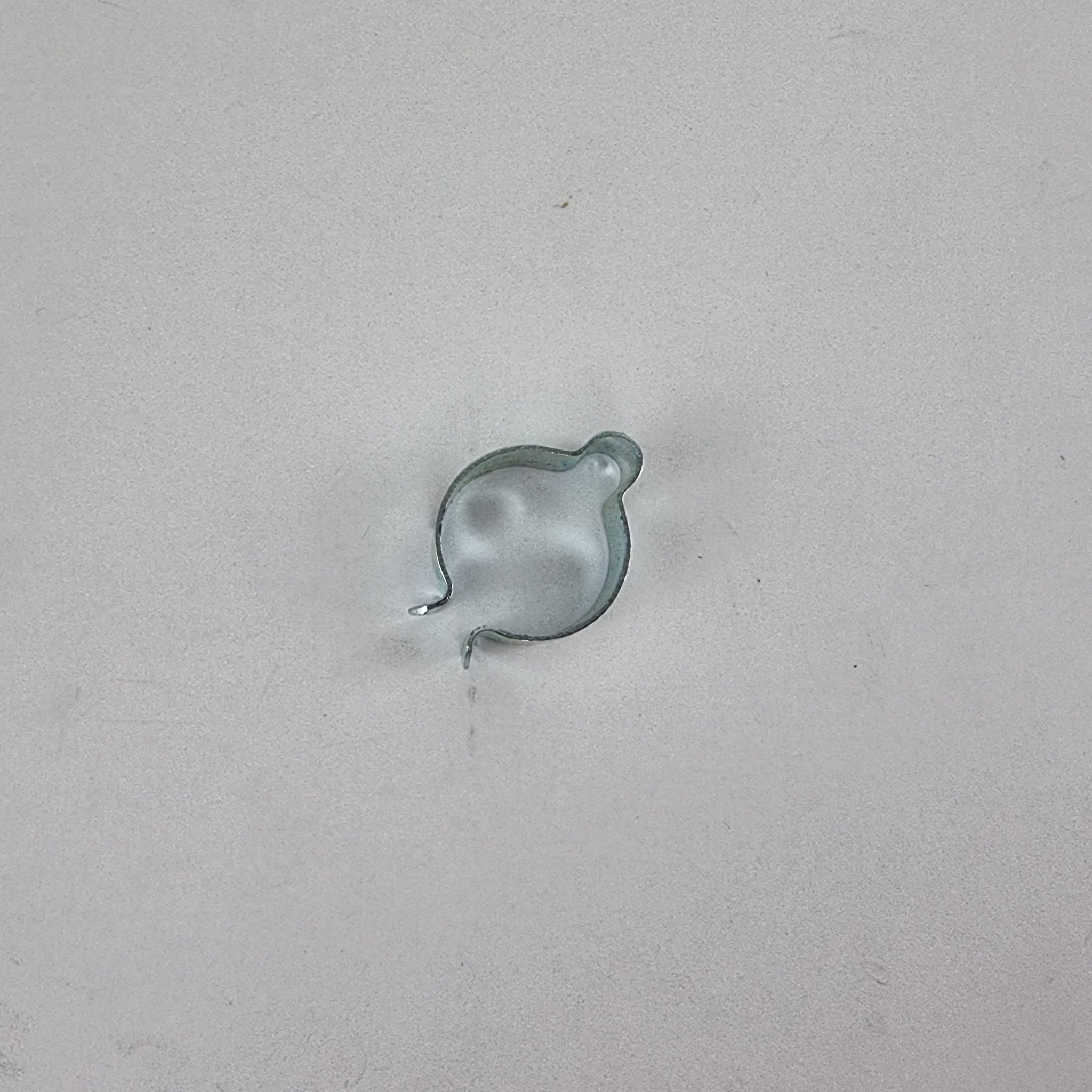 Top view of 7/8" motorcycle handlebar / frame clip