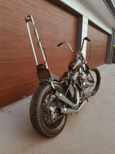 画像をギャラリービューアに読み込む, G-Wizz cycles cast brass taillight holder mounted on a 1966 HD Shovelhead Chopper
