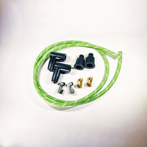 Green Braided Cloth Spark Plug Kit